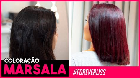 PASSO A PASSO CABELO MARSALA ESPECIAL .